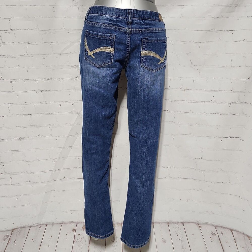 Reign Slim Jeans Size 13 Embroidered Back Pockets Y2K